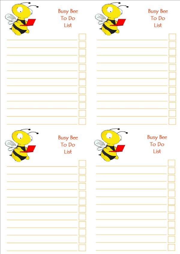 To do list pads - qty 4