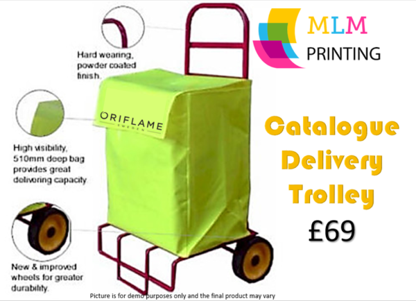 Catalogue delivery trolley